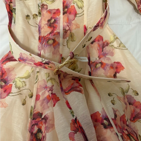 Zimmermann Cream and Pink Floral Dress - Picture 3 of 4